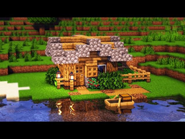 Minecraft Starter House  : How to build a Survival Starter House Tutorial