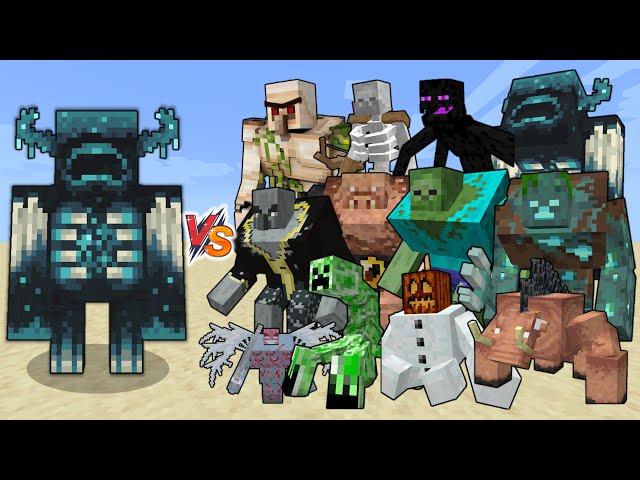 Warden vs Mutant creatures - Warden vs mutant mobs - Warden vs all mutants