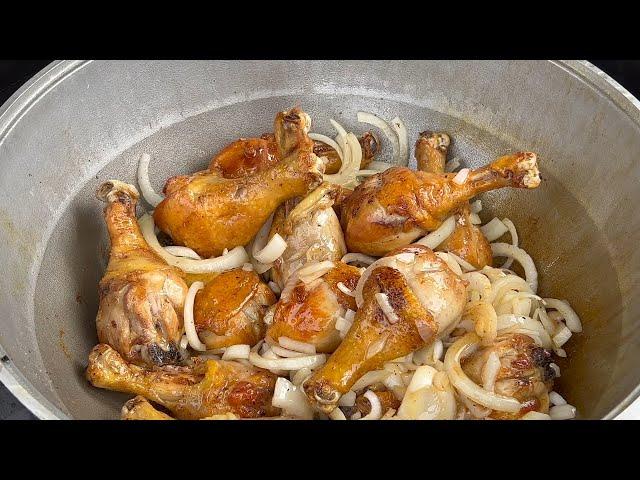 Chakhokhbili in a cauldron at the stake - The best recipe! Chicken recipe. Chakhokhbili recipe