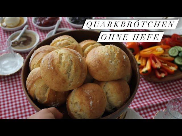 Schnelle Quarkbrötchen ohne Hefe | Ruck Zuck Rezept zum Frühstück | mayasiz küyük ekmekcikler