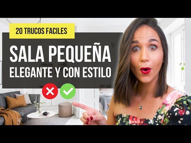  Mejores trucos para SALAS PEQUEÑAS  20 Tips para decorar una SALA pequeña.