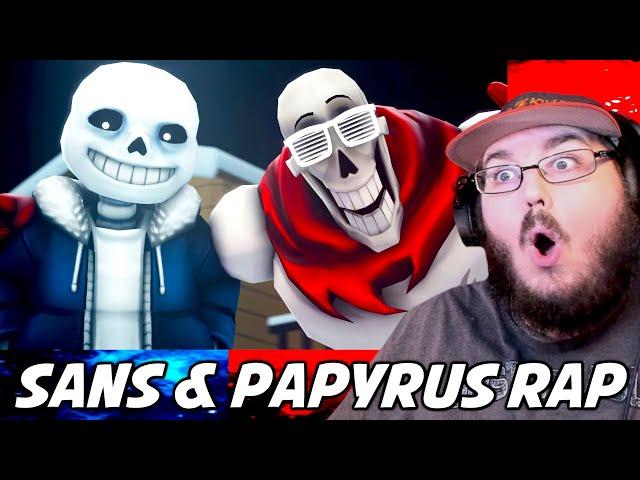 Sans and Papyrus Song - An Undertale Rap by JT Music "To The Bone" [SFM] REACTION!!!