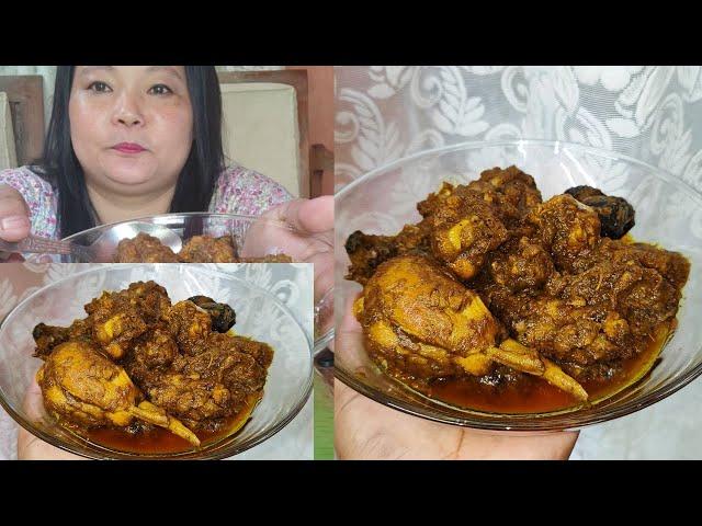 Ru•utani jamanosa do•o broiler fry kae chataijok somoi manmitingo#Broiler chicken fry#Garo Mukbang