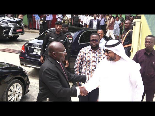 Watch Dr. Bawumia's arrival at the inauguration of Royal Ghana Gold Limited