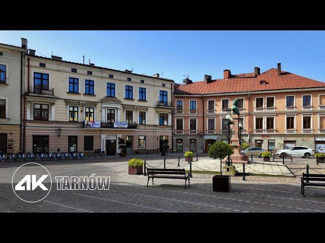 Tarnów, Poland - 2024 Sunny Day City Walking Tour 4k 60fps