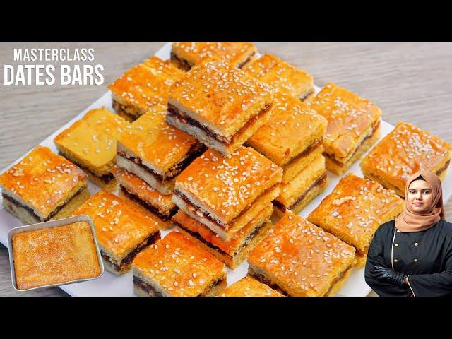 The Best Date Bars Recipe | MASTERCLASS | Dates Squares