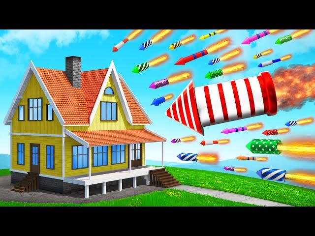 I BLEW Up A House With 1,000,000 Fireworks! (Fireworks Mania)