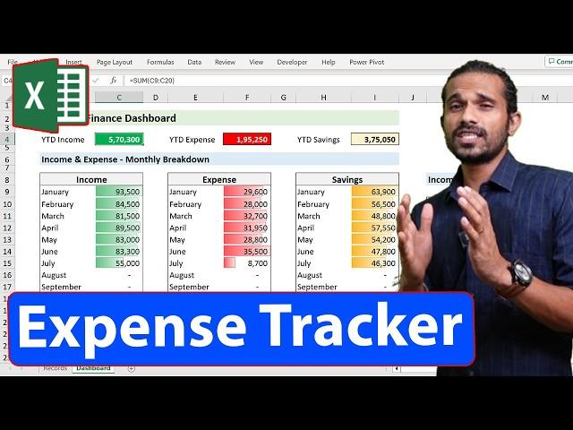 How to Create an Income and Expense Tracker using Microsoft Excel