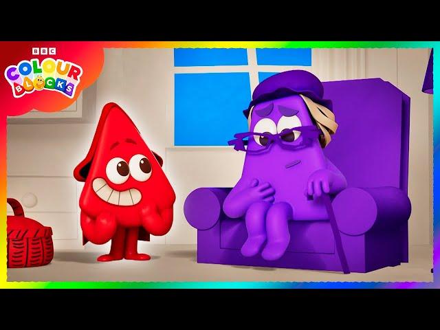 Little Red Riding Hood  | Full Episodes | Learn Colours - Cartoons For Kids | Colourblocks