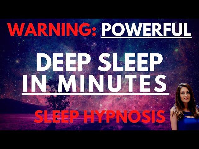 Sleep Hypnosis for Deep Sleep (Powerful) | Fall Asleep in Minutes | Dark Screen