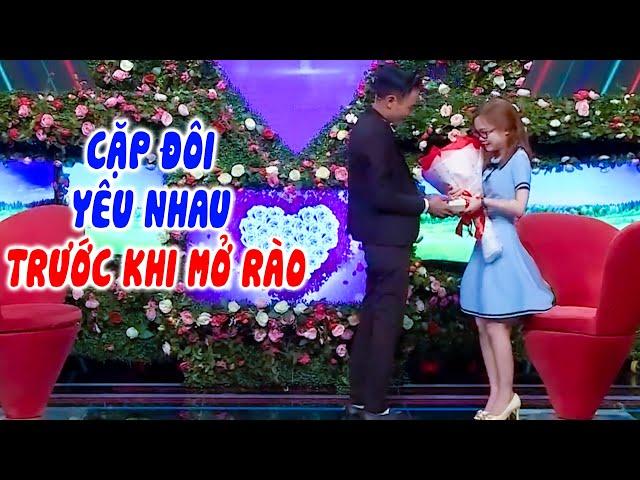 Cặp đôi chưa mở rào đã YÊU NHAU QUẤN QUÝT ông mai bà mối KHỎI CẦN MAI MỐI hôn nhau liền