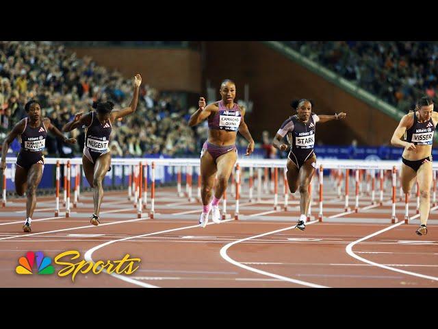 Jasmine Camacho-Quinn HITS ANOTHER GEAR in Diamond League Finals 100m hurdles victory | NBC Sports