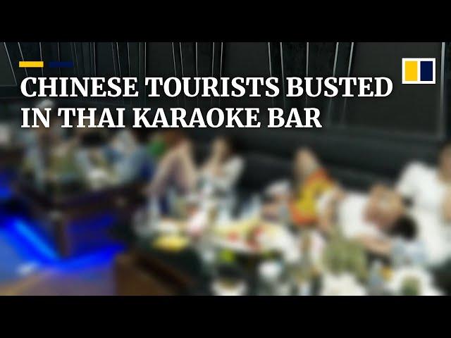 More than 200 Chinese tourists detained in police raid on karaoke bar in Thailand