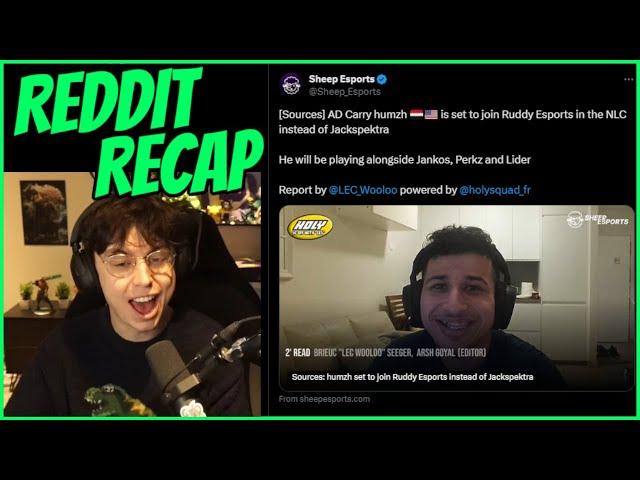 Caedrel Reacts To Humzh & Ex Pros Joining The NLC & Los Ratones Sponsor  Struggles | Reddit Recap