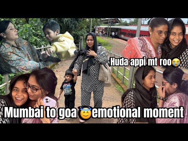 Huda appi ki diye Surprise || Mumbai to Goa || emotional moment || Haifa & Qashif vlog