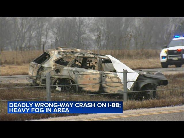 1 dead, 1 injured in wrong-way I-88 crash