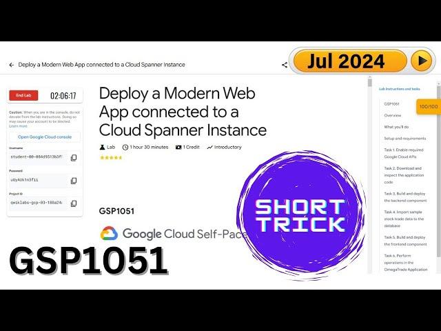 [2024] Deploy a Modern Web App connected to a Cloud Spanner Instance | #GSP1051 | #qwiklabs #Arcade