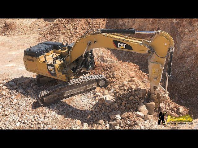 CATERPILLAR 352 ME EXCAVATOR CAB VIEW pt 4 #caterpillar #heavyequipment #excavator #digger #quarry