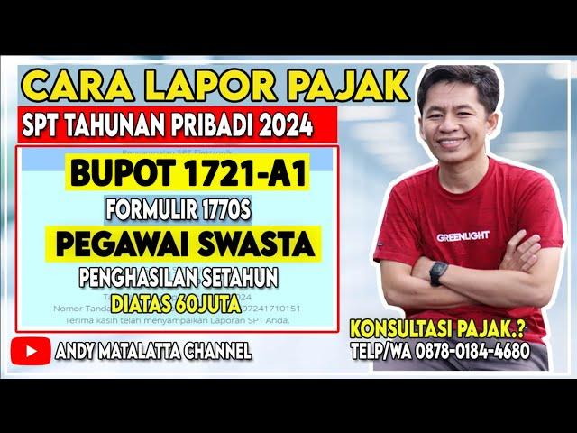 Cara Lapor SPT Pajak Tahunan Pegawai Swasta Penghasilan Setahun Diatas 60juta - Tutorial eFilling