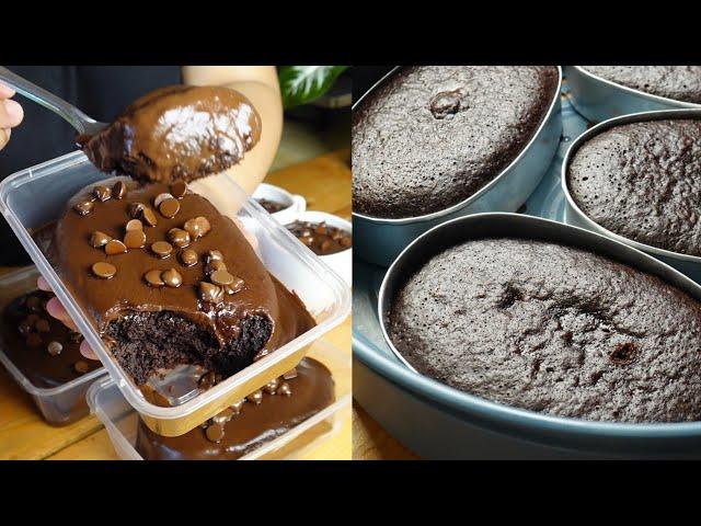 No Bake, No Oven Moist Chocolate Cake | Choco Moist Cake in a Tub No Eggs Recipe with Ganache