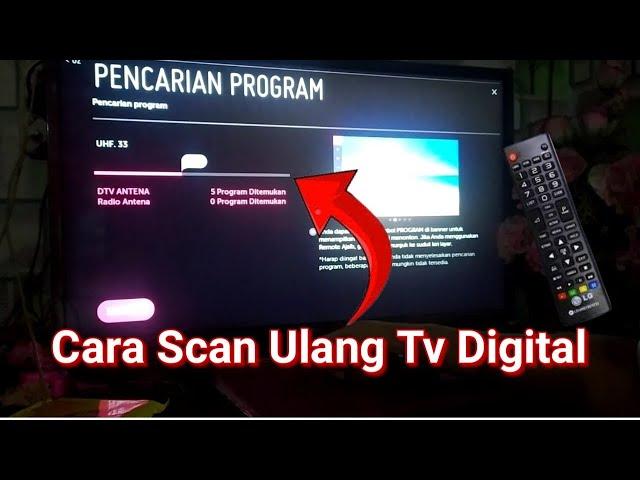 Cara Mencari Saluran Tv Digital, Scan Ulang tv
