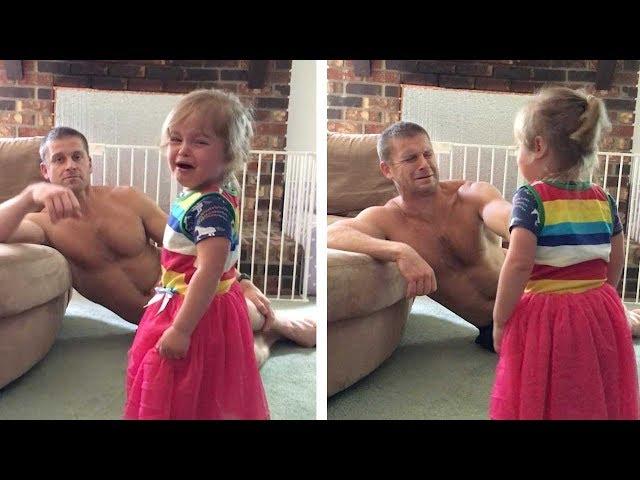 Genius Dad's Trick To Stop Daughter Crying