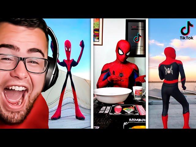 Reacting to REAL LIFE SPIDERMAN TikTok Videos!