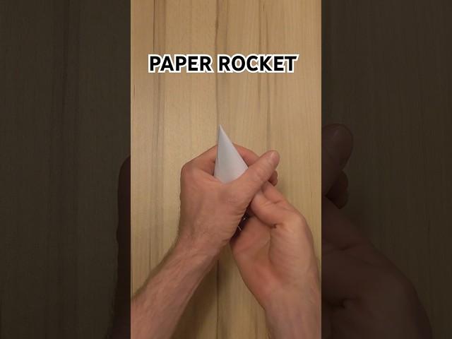 How to make a ROCKET out of paper #paperart #diy