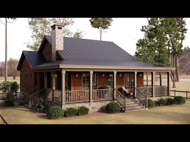 36'x36' (11x11m) Absolutely OUTSTANDING Cottage House | Cozy & Elegant