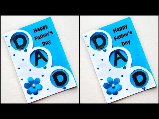 Beautiful Happy Father's Easy Card 2024 // Happy birthday card for dad #card #fathersday