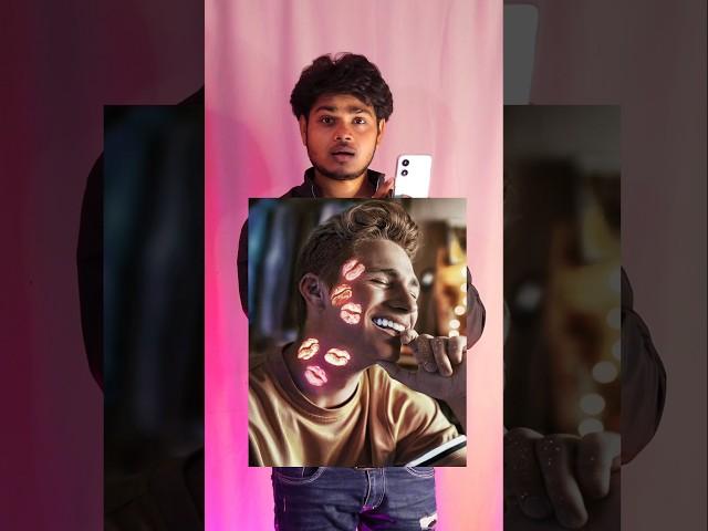 Lips Kiss  Creative Photo Editing Tutorial / #picsart #photography #shortvideo