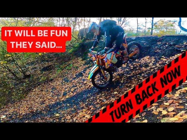 BIG DROPS & TREE CRASHES... enduro wins and fails