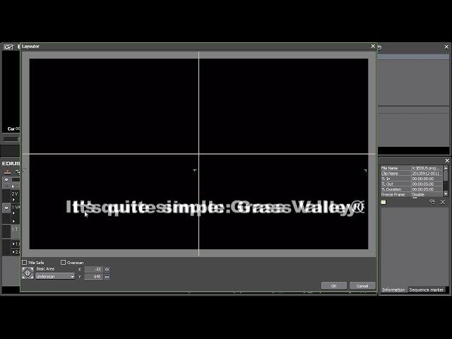 Grass Valley EDIUS Pro - 12) Animated title example