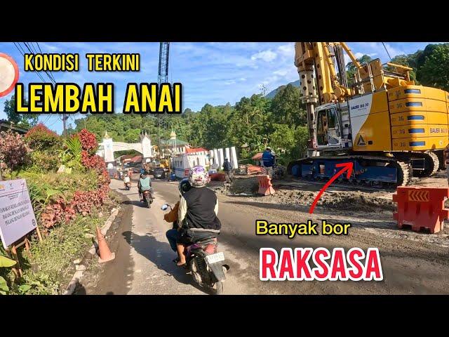 KONDISI TERKINI JALAN DI KAWASAN WISATA LEMBAH ANAI PADANG PANJANG ️️HATI HATI ️MASIH SEMPIT