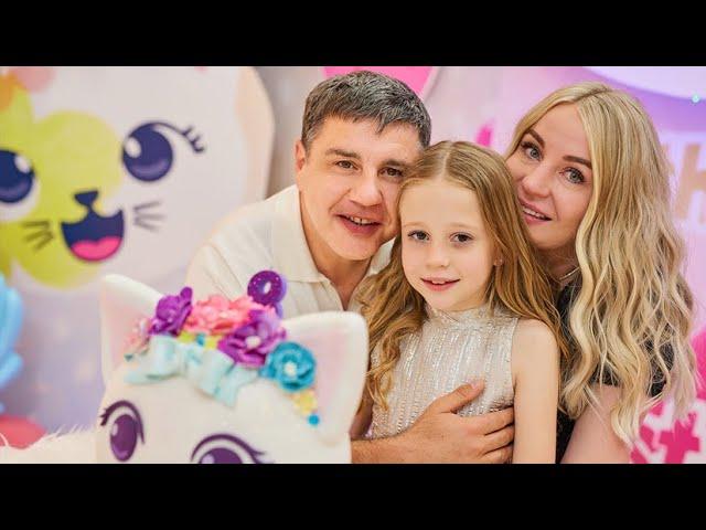 Nastya and her birthday party 8 years old