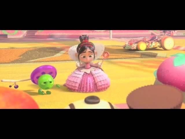 Vanellope turns back into a princess(with music from shrek)