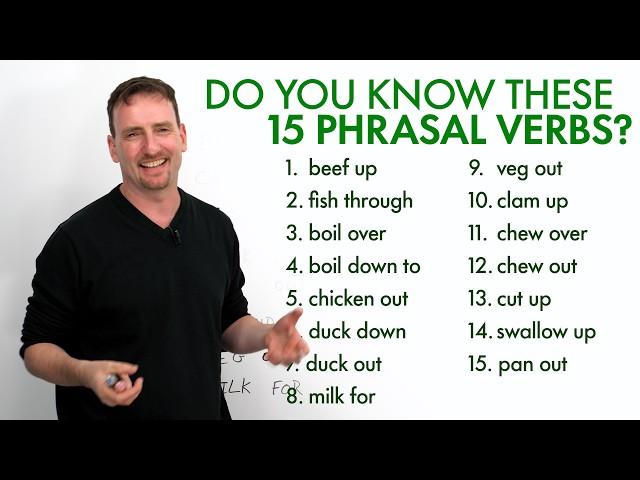 15 PHRASAL VERBS with meanings you can’t guess!