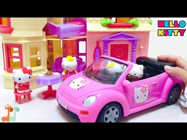 Hello Kitty Dollhouse and Hello Kitty Car