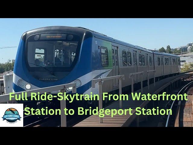 Vancouver SkyTrain Ride: Real Time-Waterfront Station to Bridgeport Station Vancouver BC, Canada