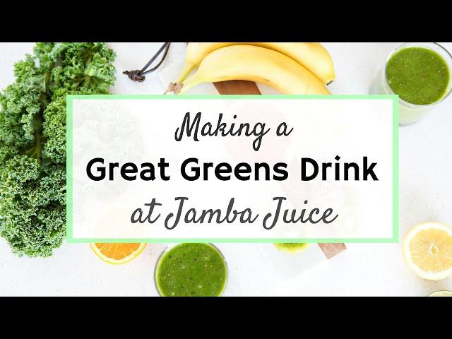 Making A Great Greens Drink at Jamba Juice | See How it is Made | Superfood Smoothie