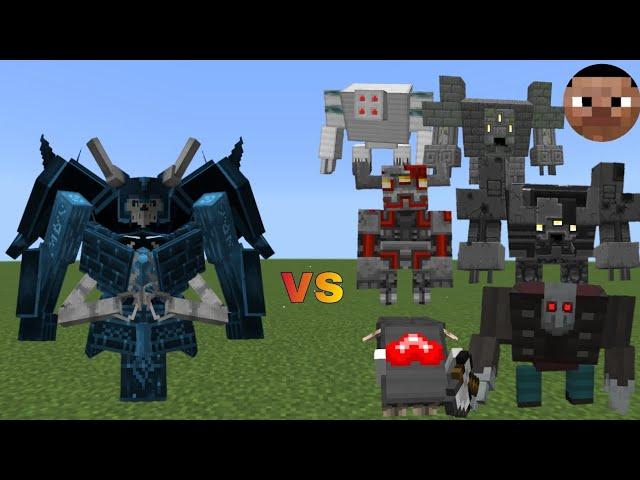 The Immortal vs Crimson steves more mobs and bosses | Minecraft Java | Mob Battle