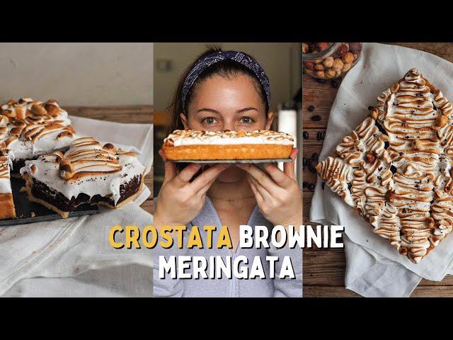 Crostata al cioccolato meringata, diversa dalle solite