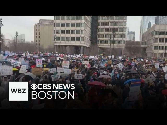 Thousands gather in Boston for "Hands Off" protest and more top stories