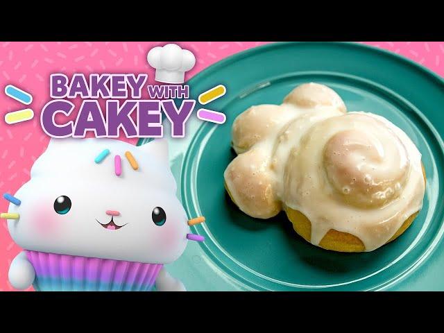 Bake-Along with Cakey! DIY Cat Paw Sticky Buns  | BAKEY WITH CAKEY