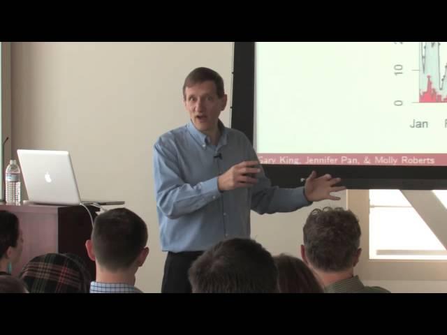 Gary King, Harvard, Institute for Quantitative Social Science