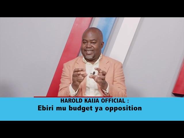 Budget: Biki Abavuganya Byebalowooza Ebisana Okusamu Sente.- Harold Kaija