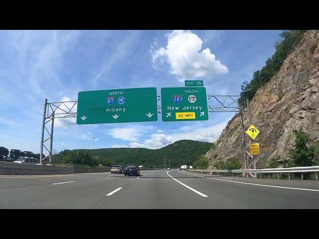 Drive from Tarrytown to Albany NY via I-87 N