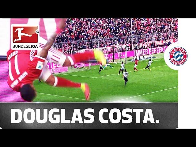 Costa Acrobatics - Bayern Star Celebrates Goal in Style