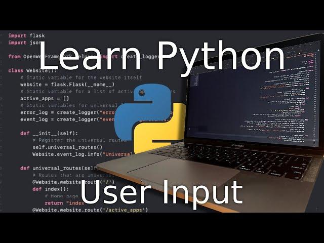 Python Tutorial for Beginners: How to Get User Input