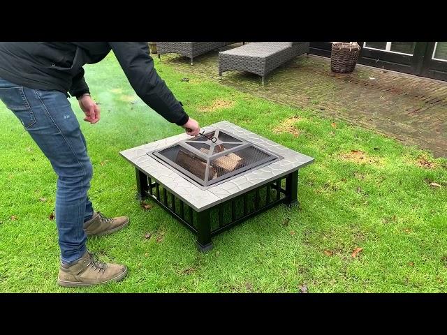 Vuurschaal en barbecue terrashaard 80 cm van RJRoyal Living